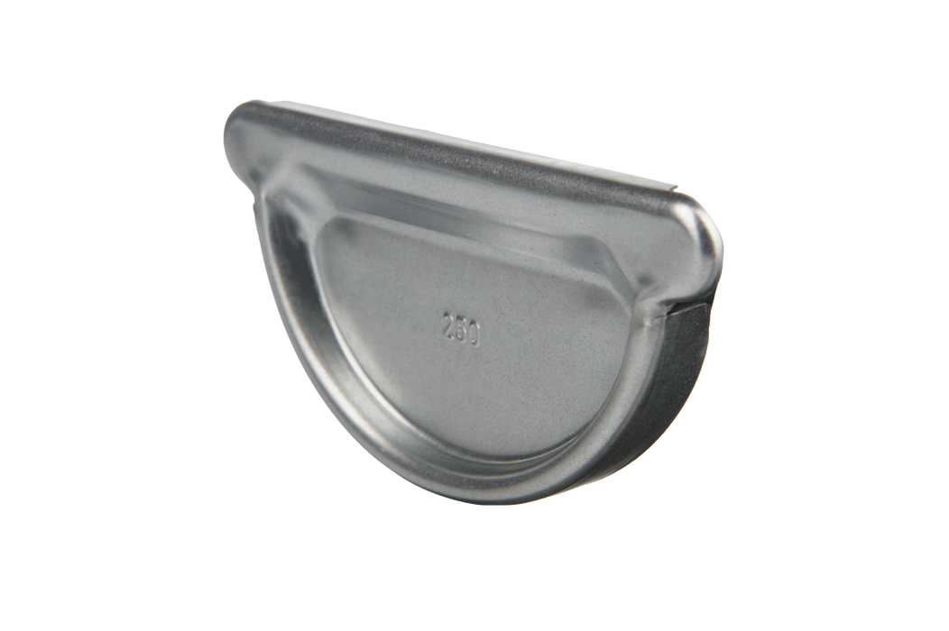 Alumasc Infinity Steel - Half Round Combined Stop Ends - Aluminium Gutters Direct