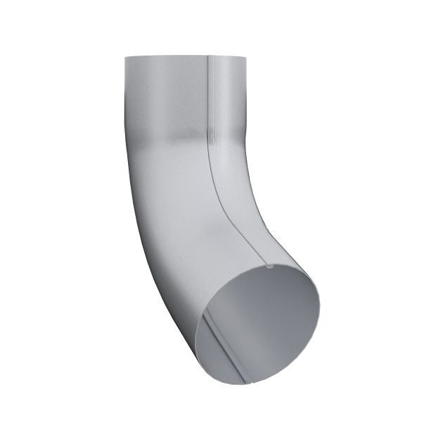 Lindab Galvanised Steel Pipe Bend with Socket (75mm - 120mm) - Aluminium Gutters Direct