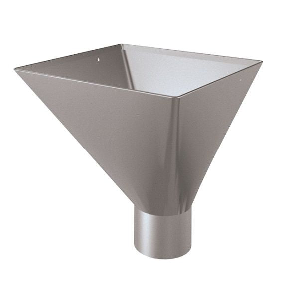 Lindab Painted Steel Large Water Hopper (75mm - 120mm) - Aluminium Gutters Direct