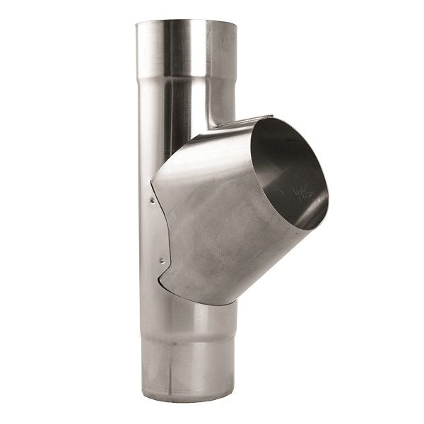 Lindab Galvanised Steel Pipe Branch (75mm) - Aluminium Gutters Direct