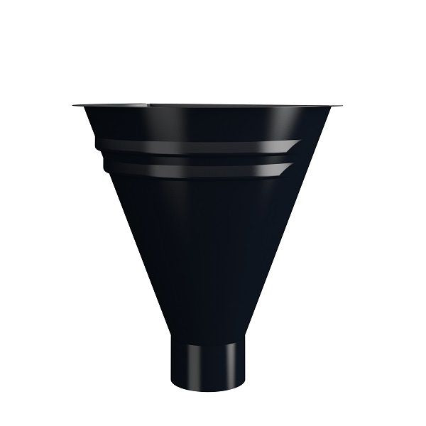 Lindab Painted Steel Half Round Water Hopper (75mm - 100mm) - Aluminium Gutters Direct
