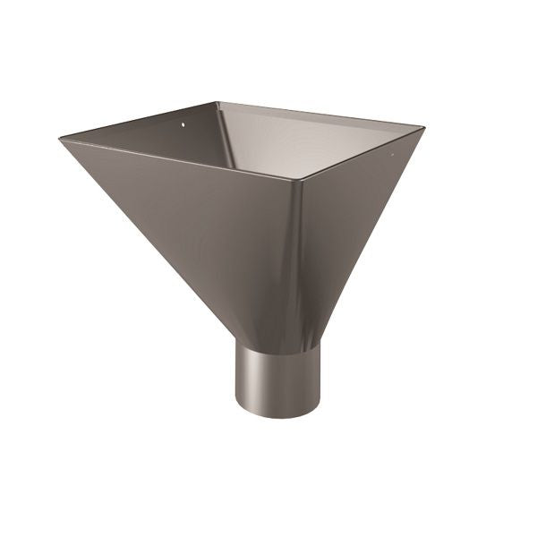 Lindab Galvanised Steel Large Water Hopper (75mm - 120mm) - Aluminium Gutters Direct