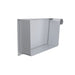 Lindab Galvanised Steel Right Hand Rectangular Stop End (140mm) - Aluminium Gutters Direct